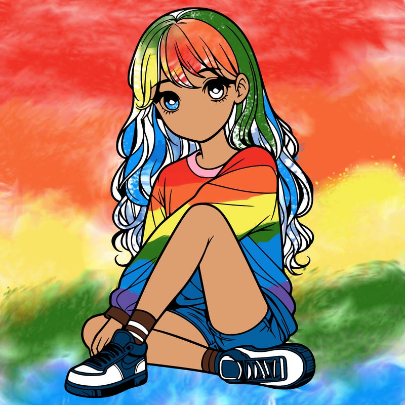 girl sitting realistic