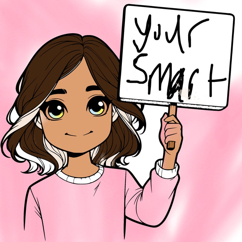 realistic girl holding up a sign