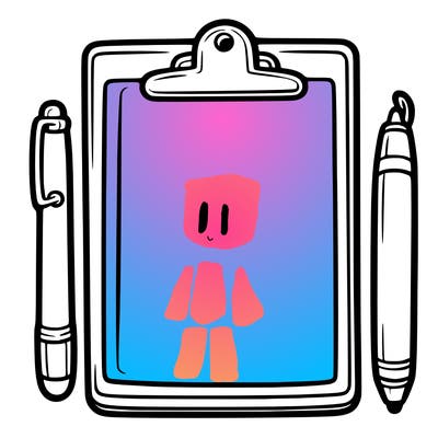 blank clip board with pen