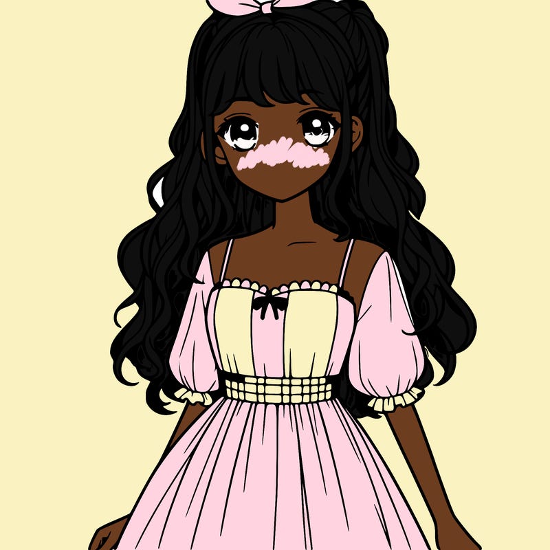 realistic girl with dress