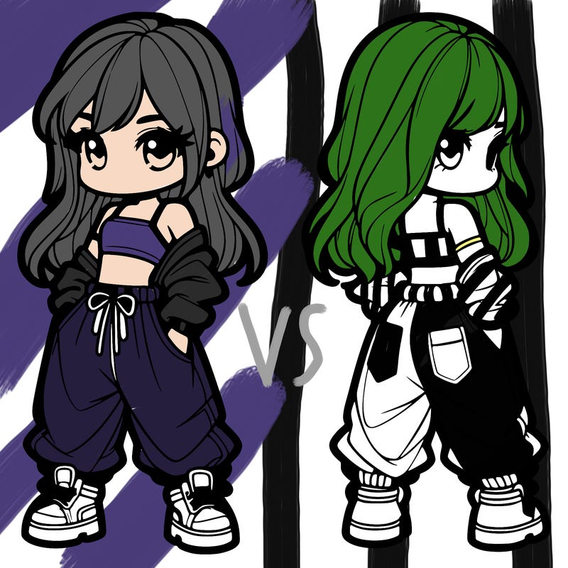 girl in crop top and baggy pants