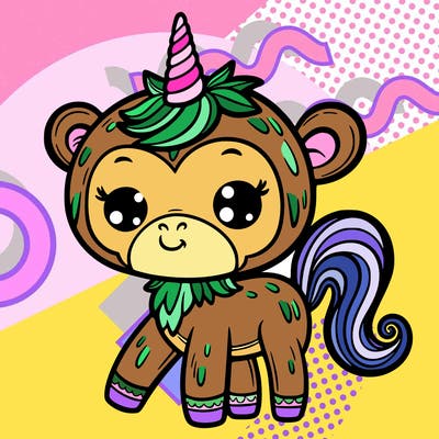 monkey unicorn
