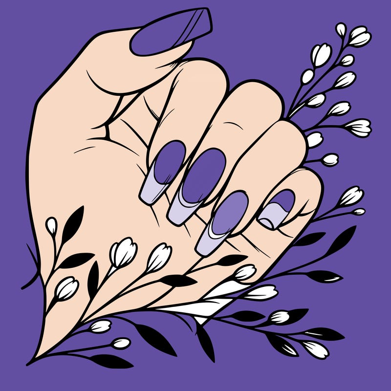 nails with french tip