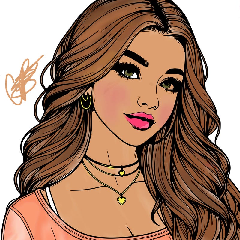 detailed realistic girl