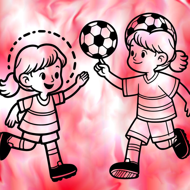 girl playing football