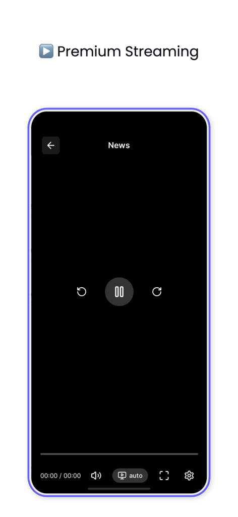 Drama Live - Interface du lecteur vidéo en streaming premium de l'application Drama Live