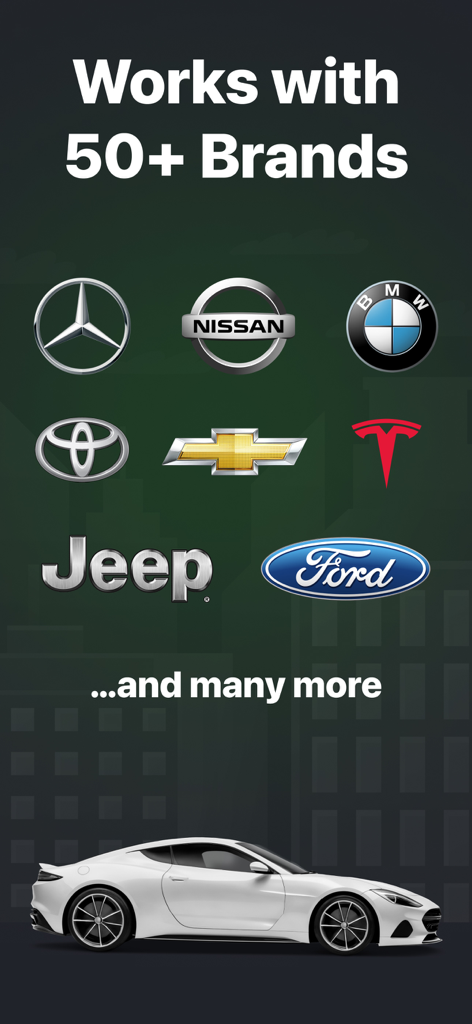 Car Play Connect app works with over 50 car brands including Tesla Toyota and Ford