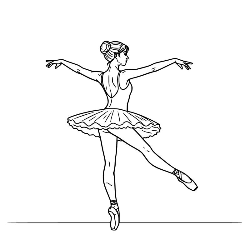 a ballerina in motion