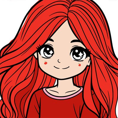 a 12 year old girl with long hair