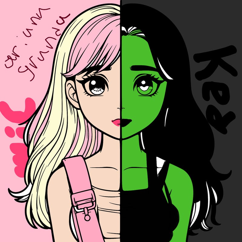 realistic girl split