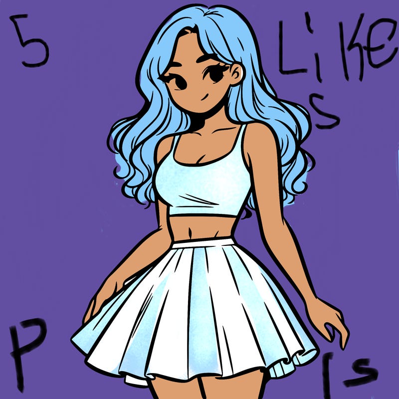 woman in a skirt and crop top