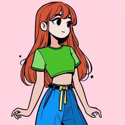 girl in a cute crop top