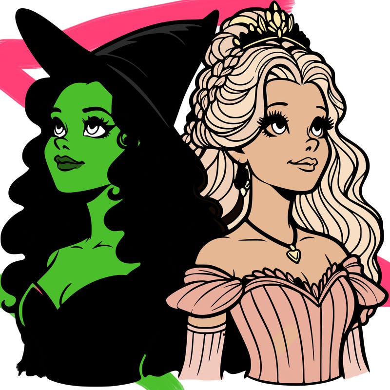 'elphaba and glinda (realistic)