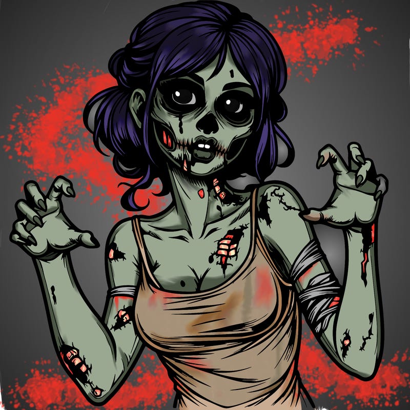 realistic zombie girl