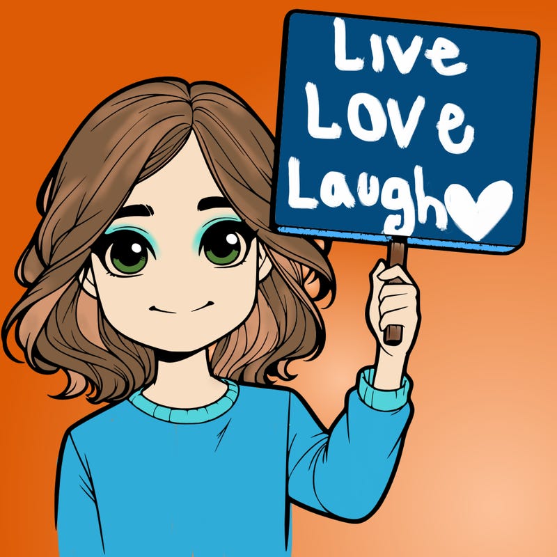 realistic girl holding up a sign