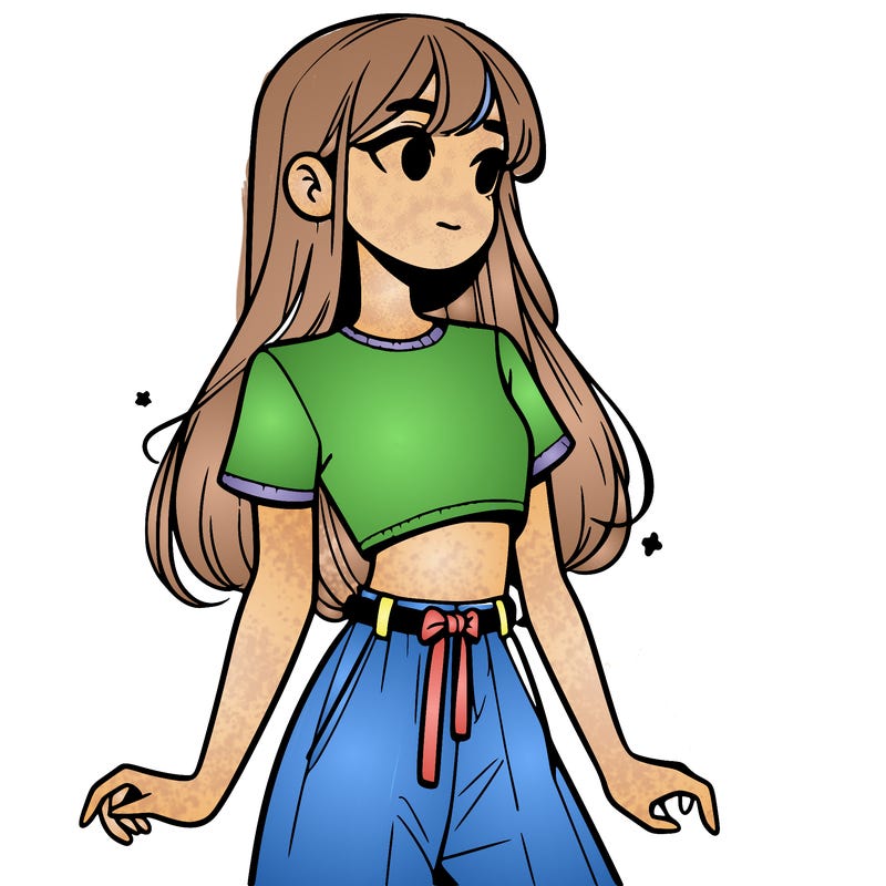 girl in a cute crop top