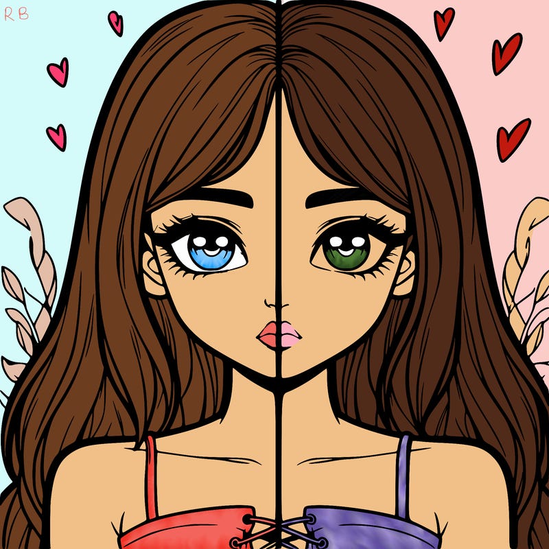 realistic girl split