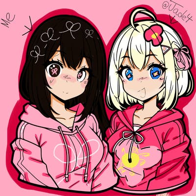 2 girls anime