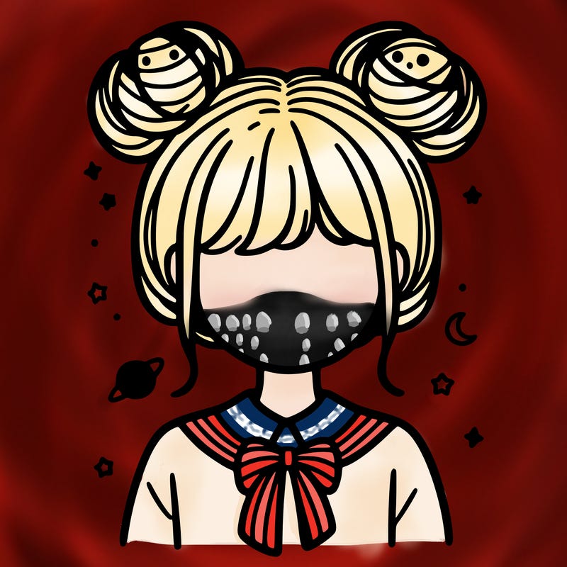 space buns on preppy girl