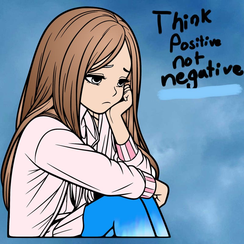 a realistic girl with depression