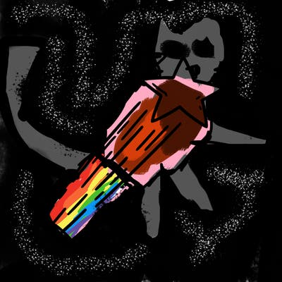 a shooting star in the sky