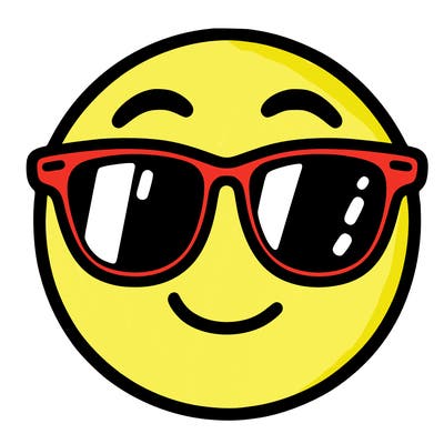 emoji with sunglasses