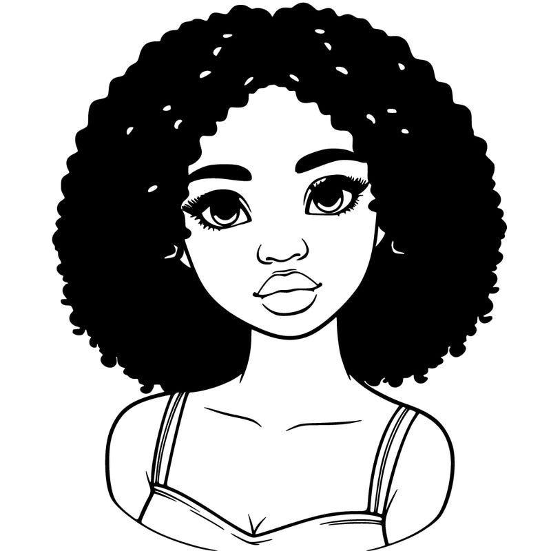 realistic black girl