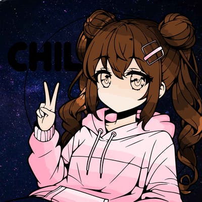 chill anime girl
