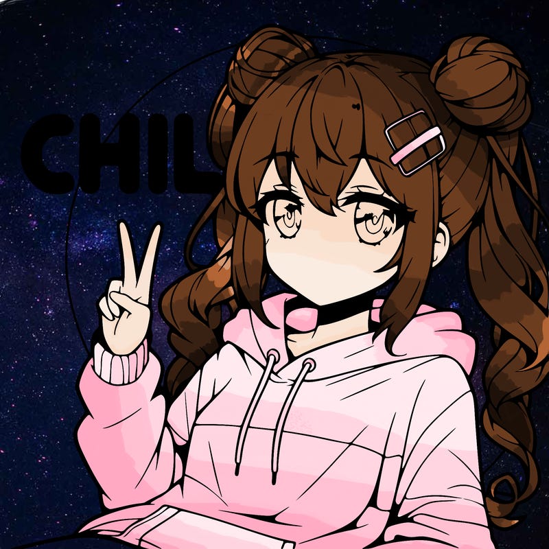 chill anime girl