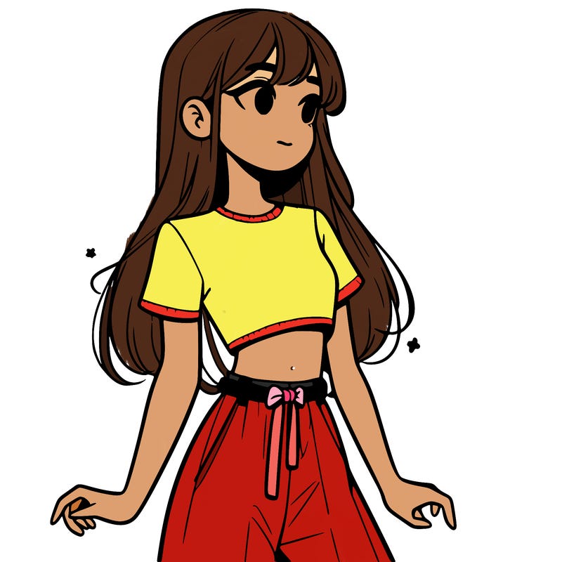 girl in a cute crop top