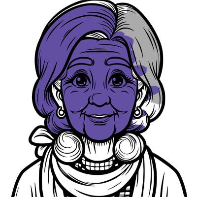 realistic old ladey