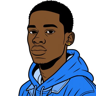 realistic black person