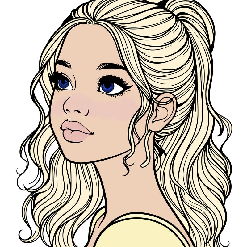 beautiful realistic girl