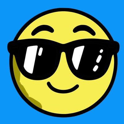 emoji with sunglasses
