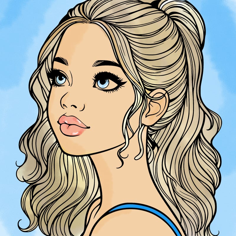 beautiful realistic girl