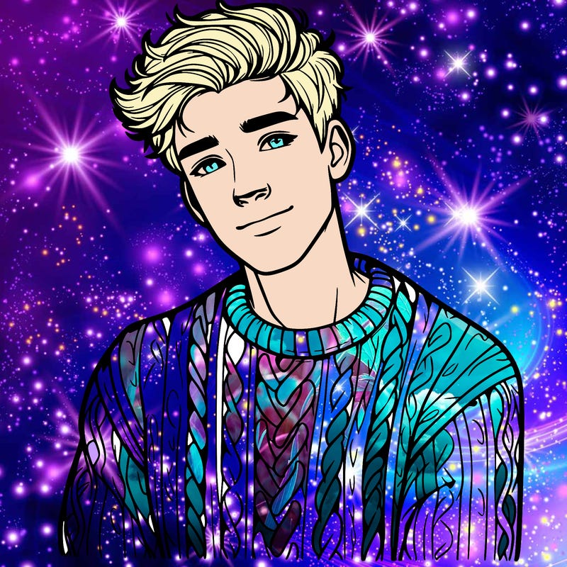 realistic guy with a beautiful jumper