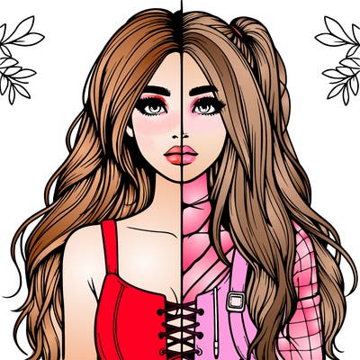 realistic girl split