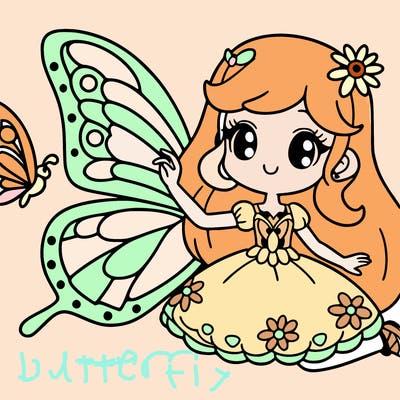 butterfly girl