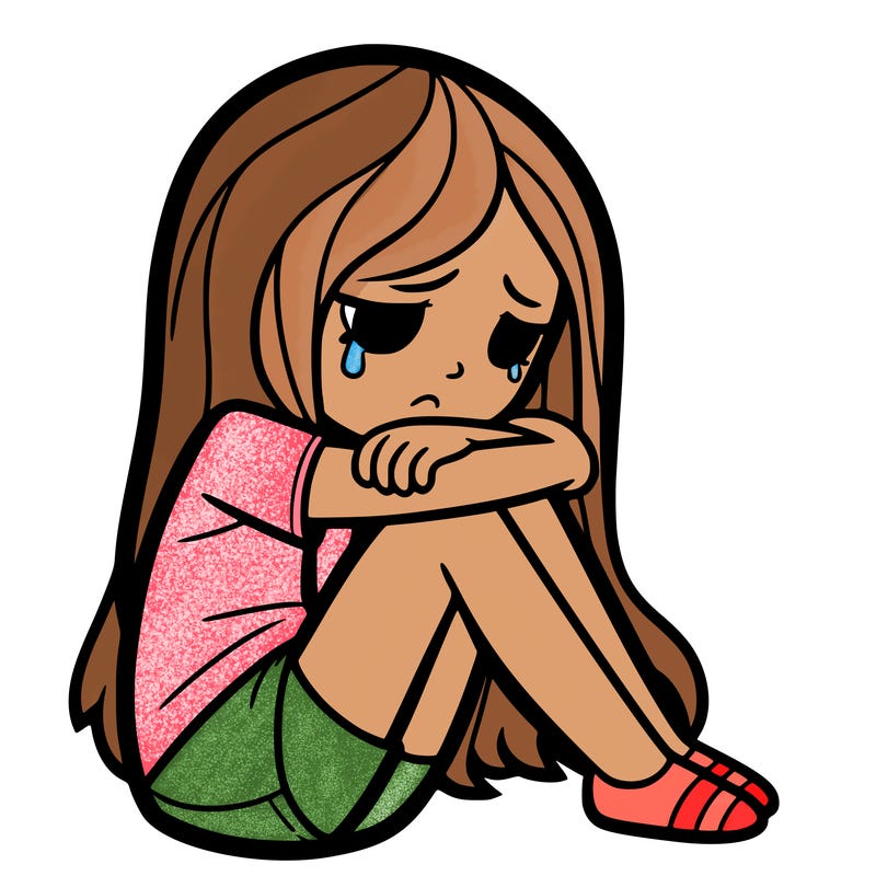 depressed girl