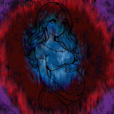 realistic pregnant girl