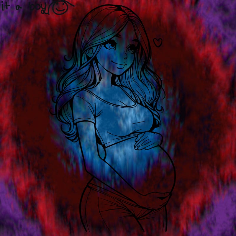 realistic pregnant girl