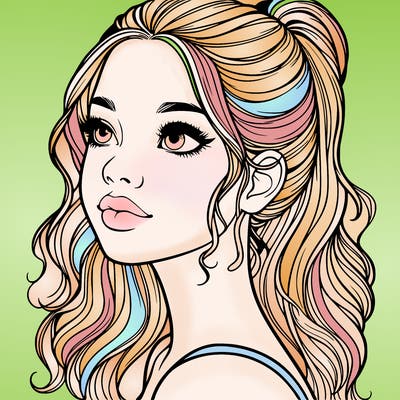 beautiful realistic girl