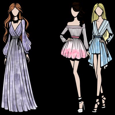 fashion models dresses