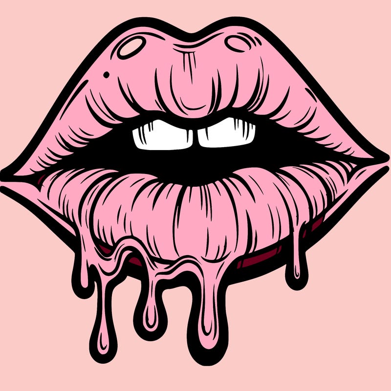 lips that look realistic and drip