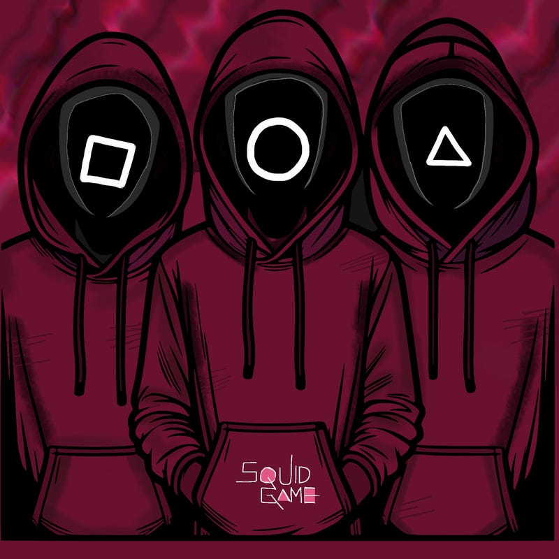 3 faceless people in  hoodies
