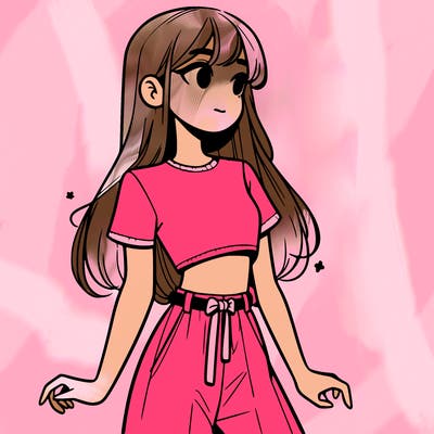 girl in a cute crop top