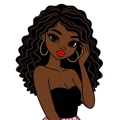 beautiful black girl