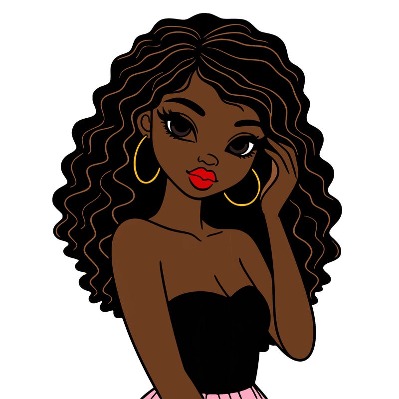 beautiful black girl