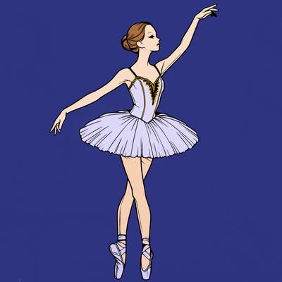 realistic ballerina