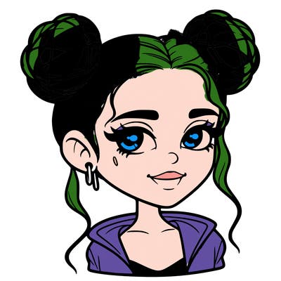 billie eilish with space buns
